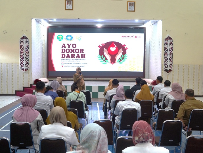 Donor Darah Dalam Rangkaian Kegiatan HUT Ke-69 Pemprov Kaltim